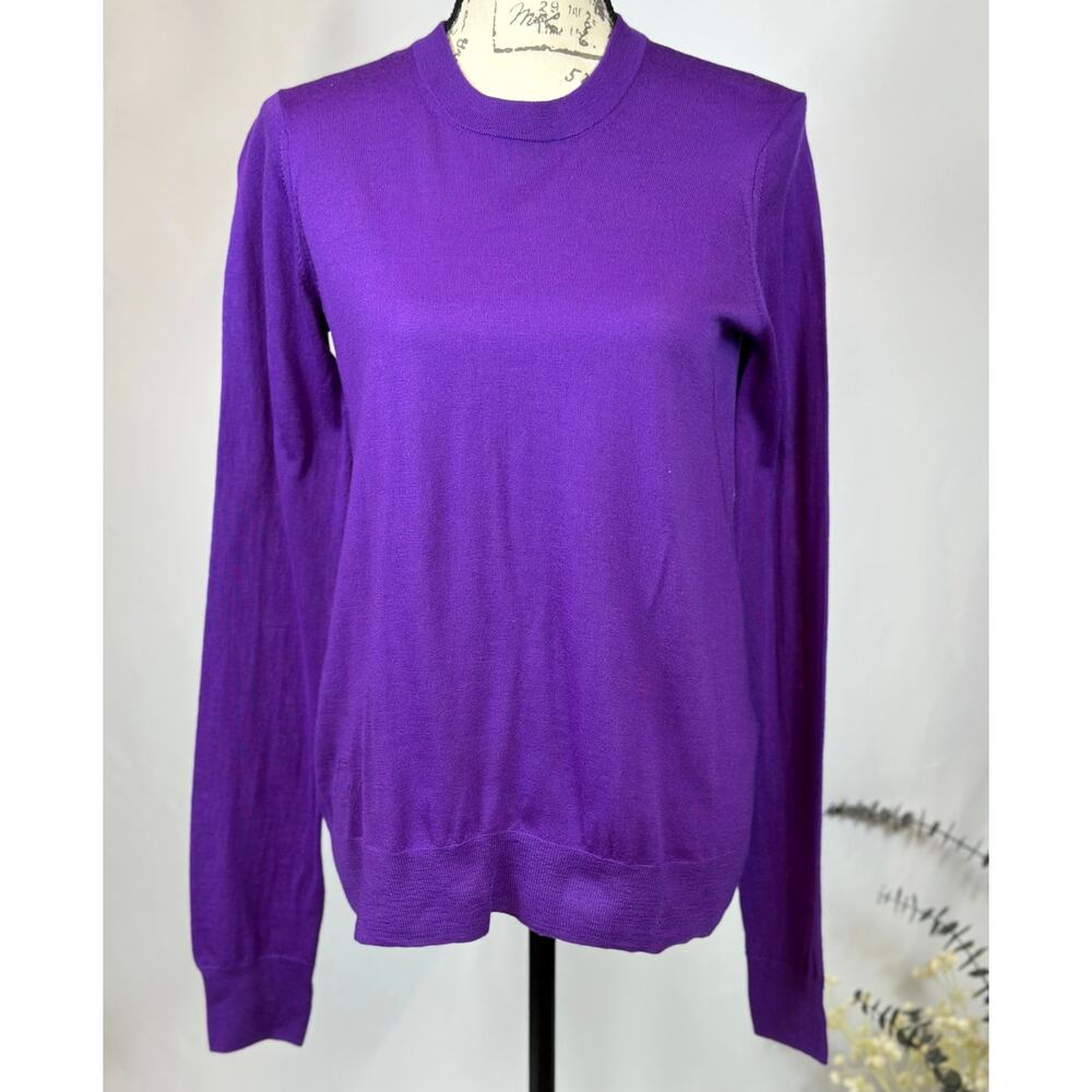 Zadig & Voltaire Emma We Goa Purple Merino Wool Sweater L - Picture 10 of 16